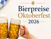 Oktoberfest 2026: die Preisentwicklung bei den Getr&auml;nken. Wiesn-Bierpreis 2026 zwischen 14,80 &euro; und 15,90 &euro; (&copy;Foto: iStock)